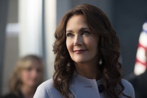 Supergirl -- "Welcome to Earth" -- Image SPG203c_0249 -- Pictured: Lynda Carter as President Olivia Marsdin -- Photo: Diyah Pera/The CW -- ÃÂ© 2016 The CW Network, LLC. All Rights Reserved