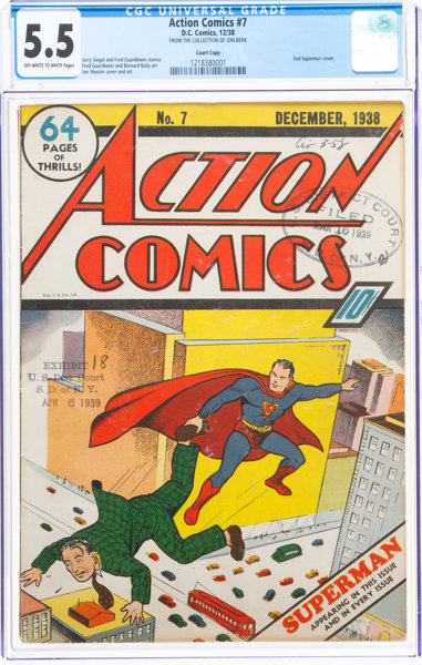 Action Comics 7 copia de la corte