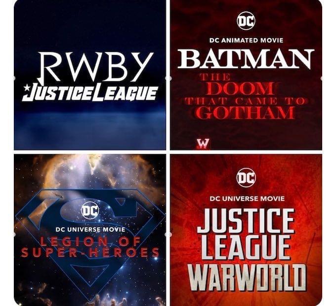 DC anuncia sus próximas películas de animación