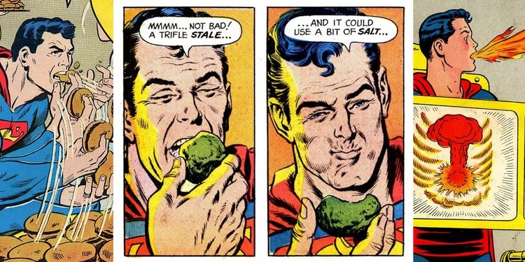 Las cosas más raras que ha comido Superman