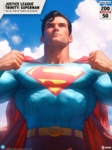 Sideshow anuncia la publicación de la lámina artística «Justice League Trinity: Superman»